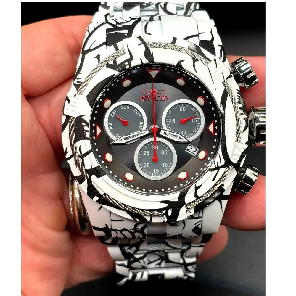 Invicta Bolt Zeus 43859 Chronograph 53mm Aqua Plated Men’s Watch 200M